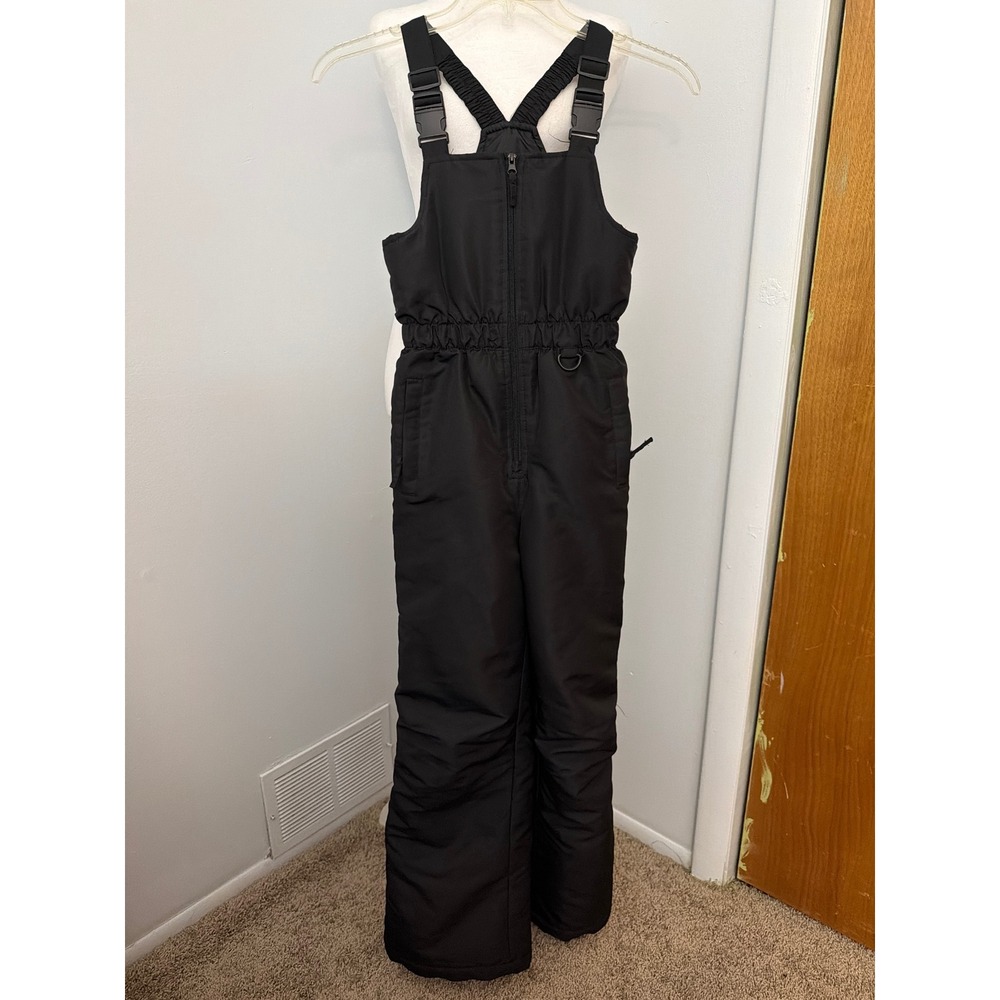 Canyon River Blues Kids Black Insulated Snow Bibs Overalls Size M 10/12 Winter